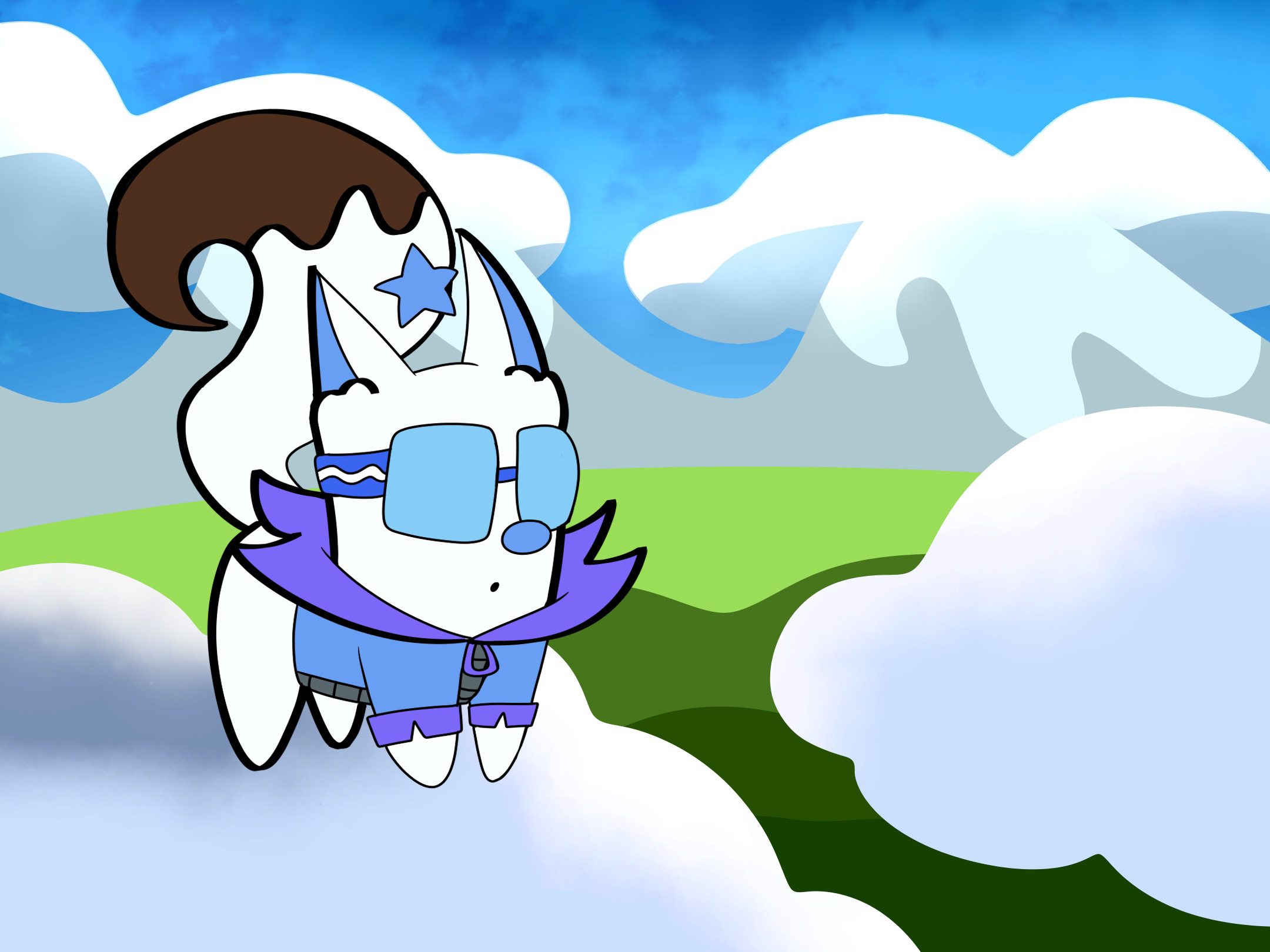Icy Serve on a cloud.