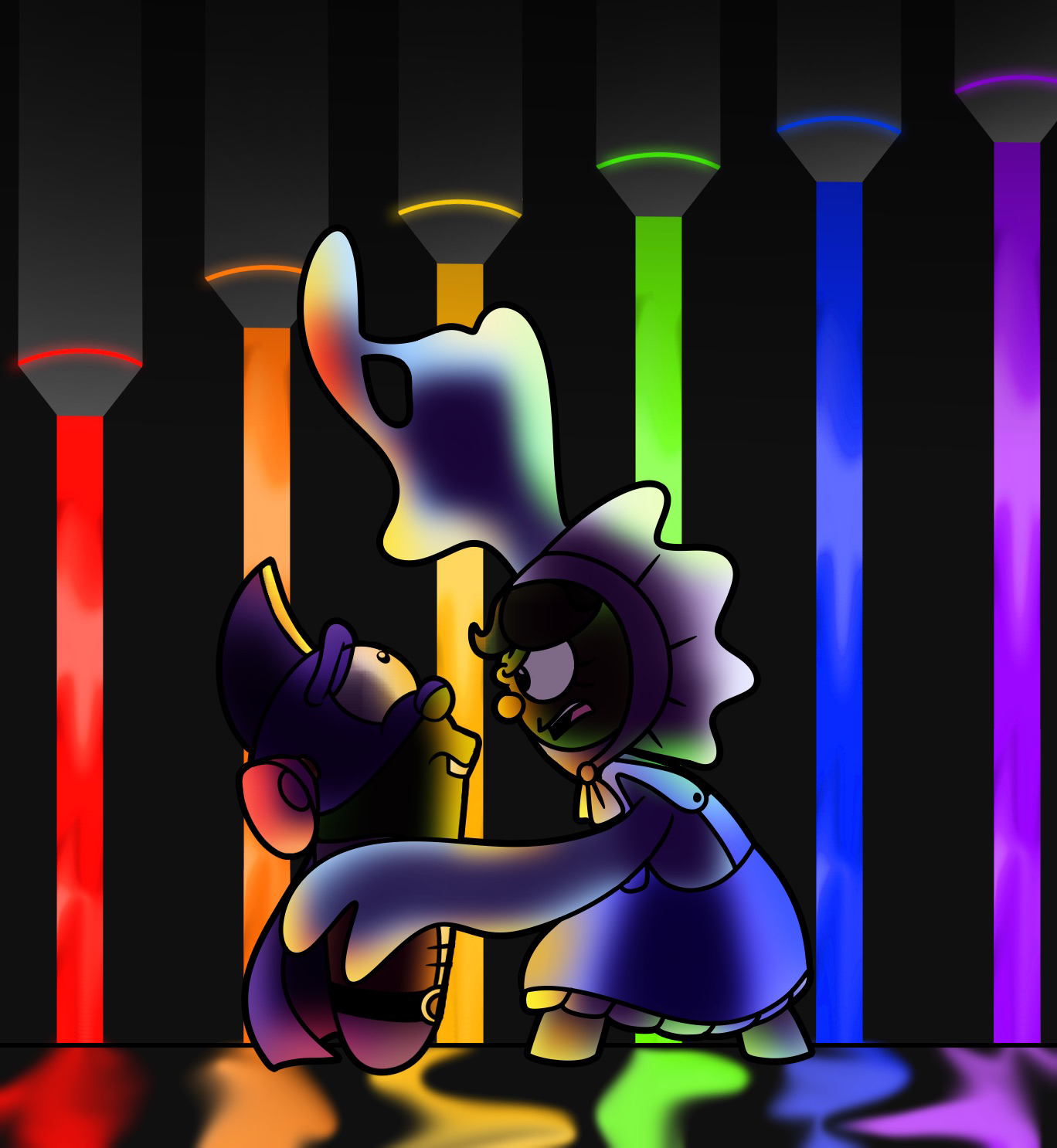 Larryboy and Eggplant Punch(Outdated design).