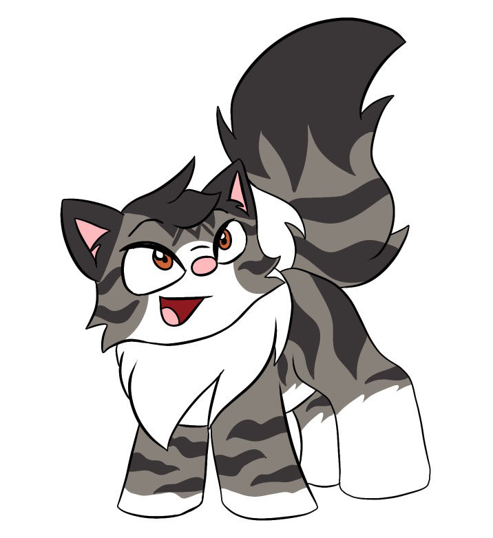My cat stormy as a wocky!!